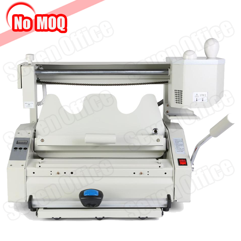 No MOQ Automatic desktop hot melt glue book binding machine with creasing function manufacturer price