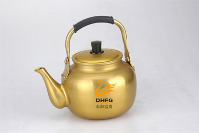 Golded Aluminum Tea Kettle