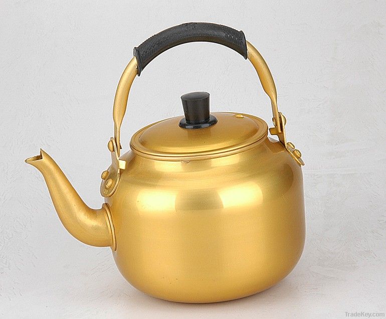 Golded Aluminum Tea Kettle