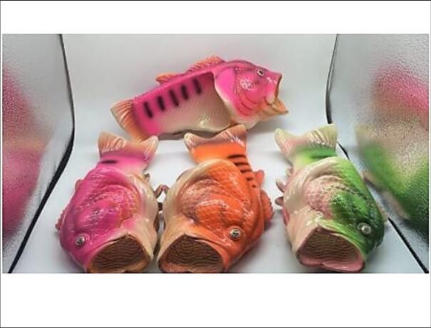 soft design fish mouth casual sandals a cool summer EVA material beach sandals simulation fish beach