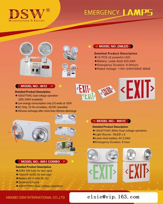 Emergency lamps