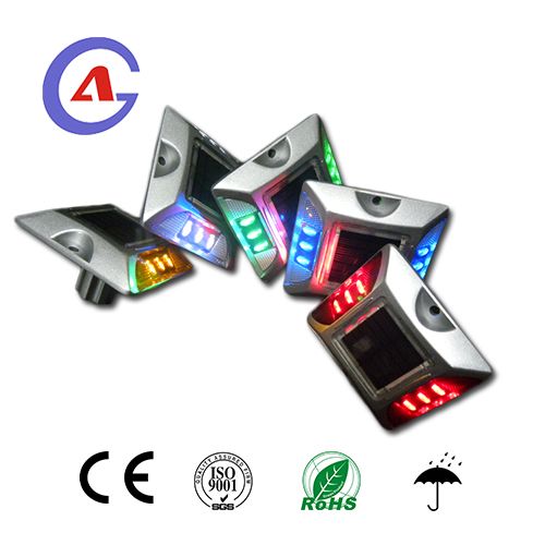 Aluminum traffic safety Solar led Reflective Road Pavement Marker