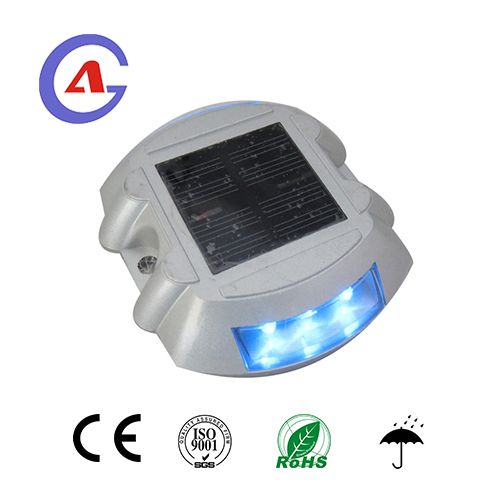 Blinking led light driveway solar traffic road stud / raised pavement marker