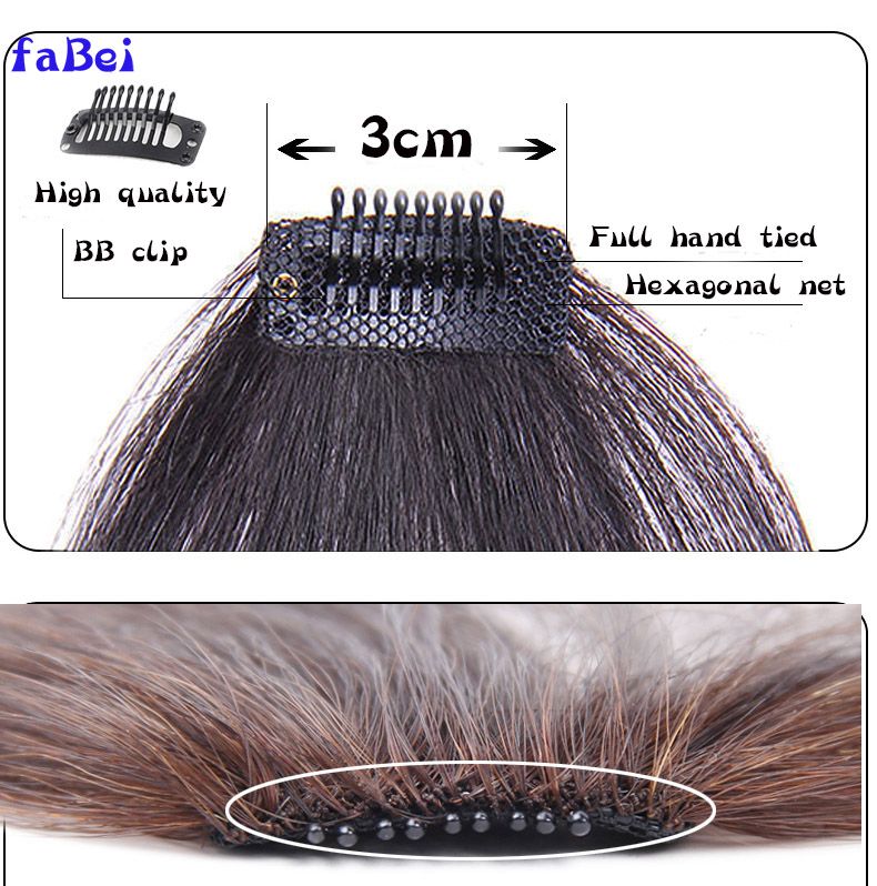  blond color 613# 100% human hair fringe clip in fringe hair in stock with many color avaliable