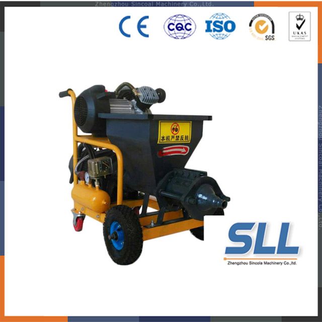 ready mix plastering mortar screw type with high pressure mortar spraying machine