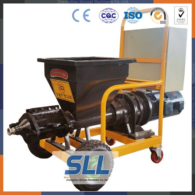 ready mix plastering mortar screw type with high pressure mortar spraying machine