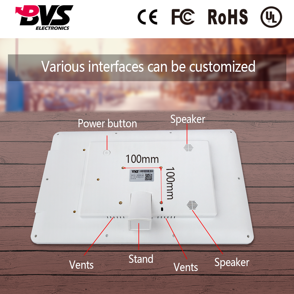 android all in one pc in desktops touch screen for industrial LCD display with capacitive touch