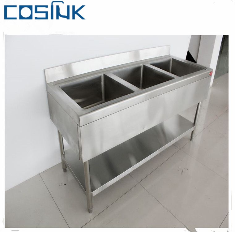 handmade 201 304 Commercial kitchen stainless steel sink