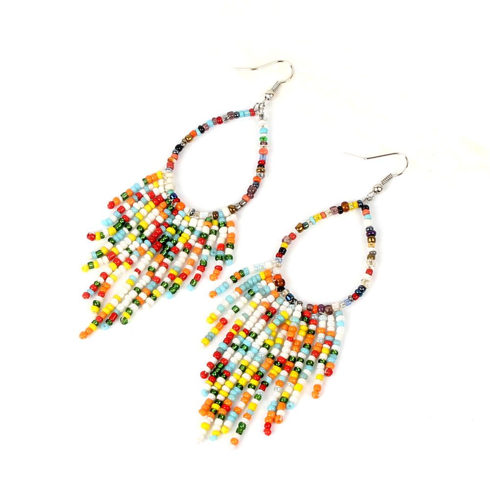 Summer Style Seed bead Tassel Earring For Women