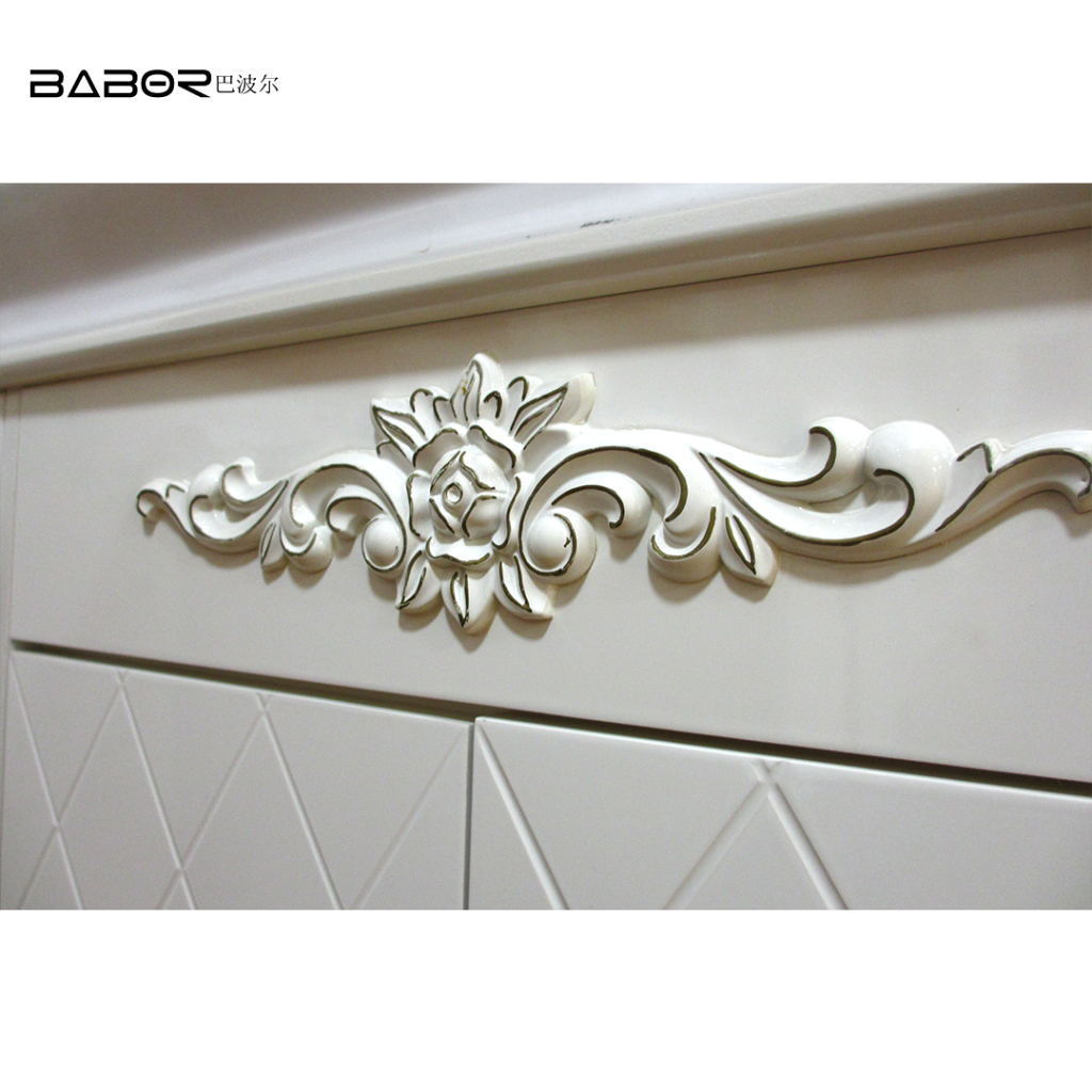 one piece single wash basin PVC bathroom cabinet