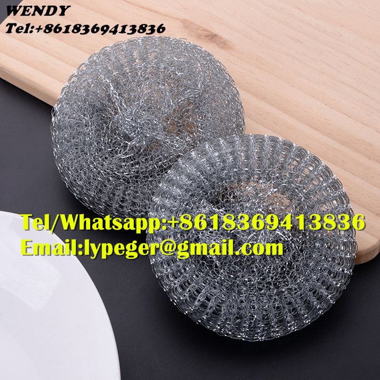 Daily necessities cleaning ball galvanized mesh scourer,mesh scrubber