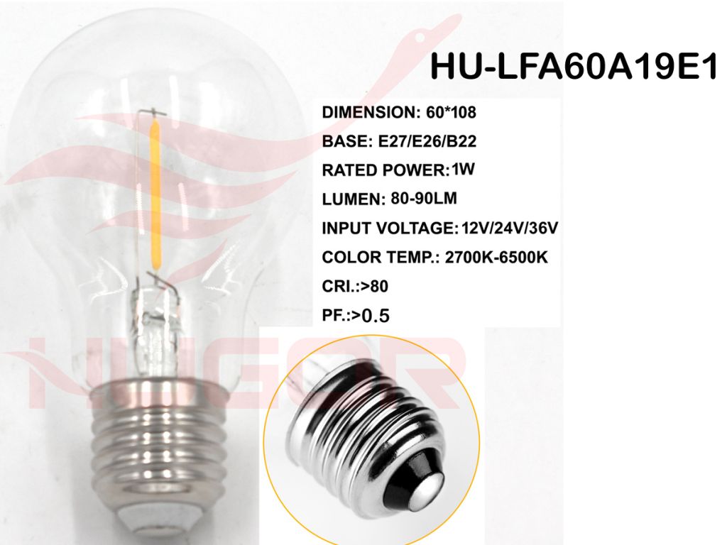 Led filament bulb C35/B10 2W