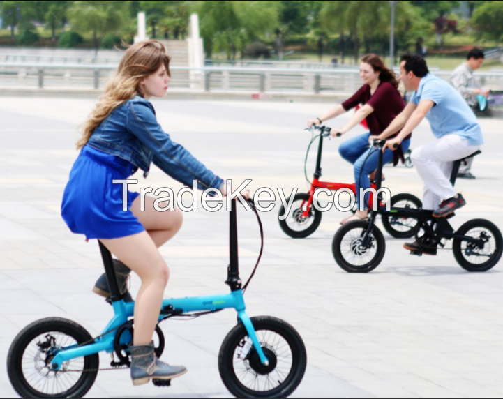 European hot selling electric bike 16 inch Bafang 8fun motor 2018 new folded ebike dic brake