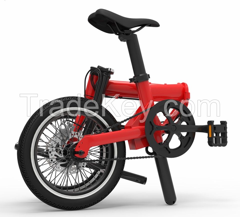 36v 250w the lightest and the best new smart electric folding ebike from China with aluminum alloy