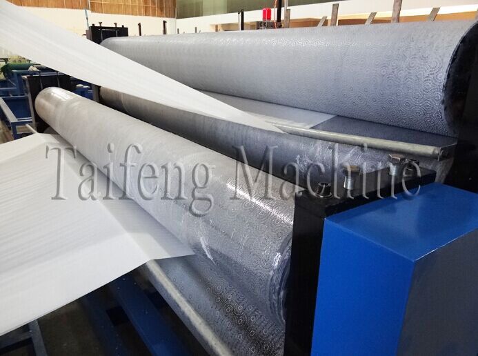 Automatic rewinding and perforating paper machine