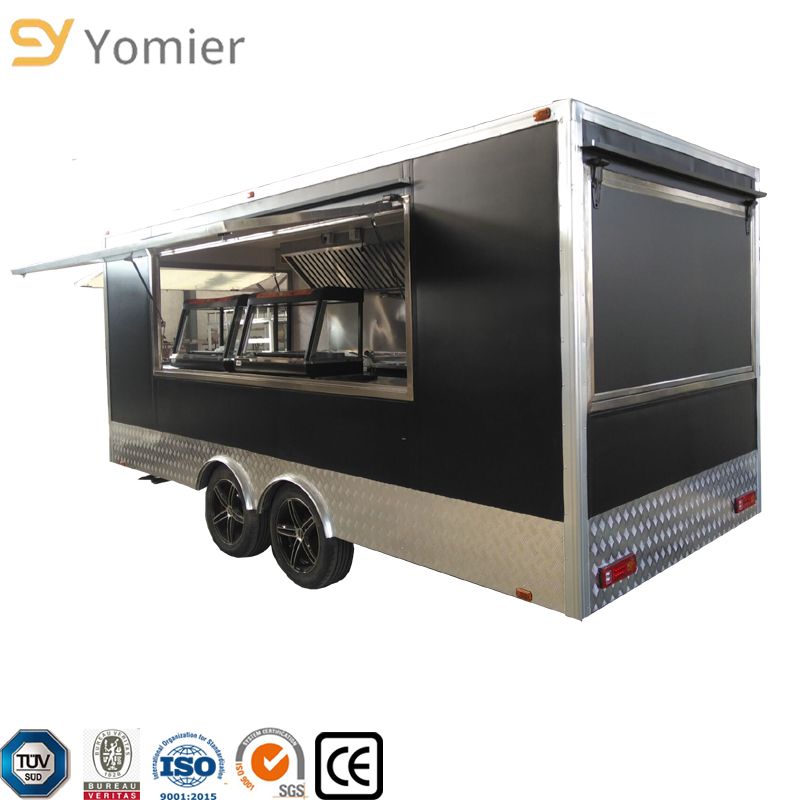 Commercial Street Mobile Fryer Food Cart , Food Restaurant Truck