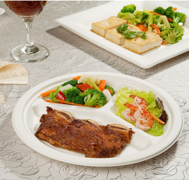 Biodegradable Tableware, eco-friendly tableware, bagasse pulp plate, bagasse pulp tray