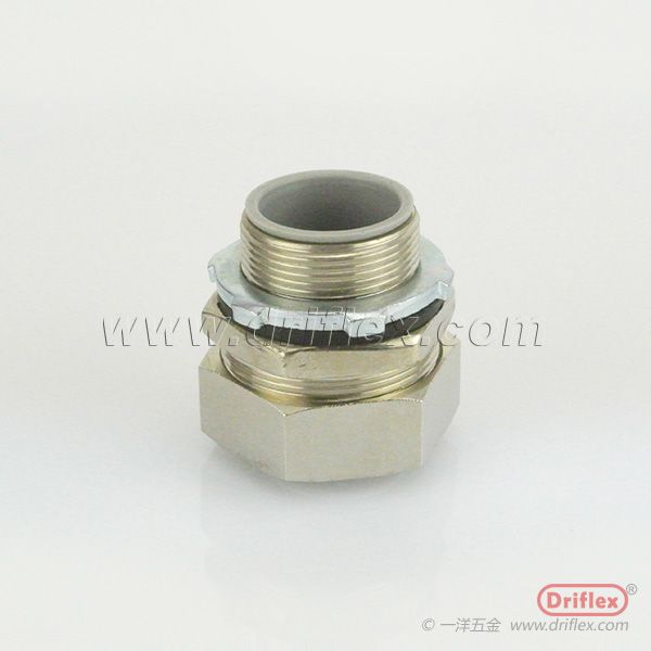 electrical flexible conduit nickel plated brass connector