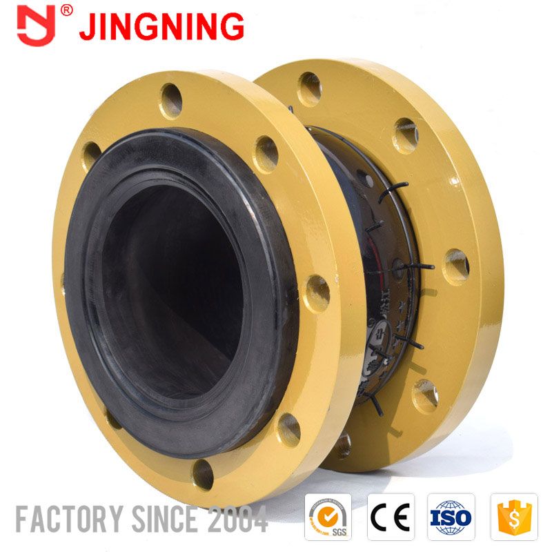 Rubber flexible expansion joints with flanges