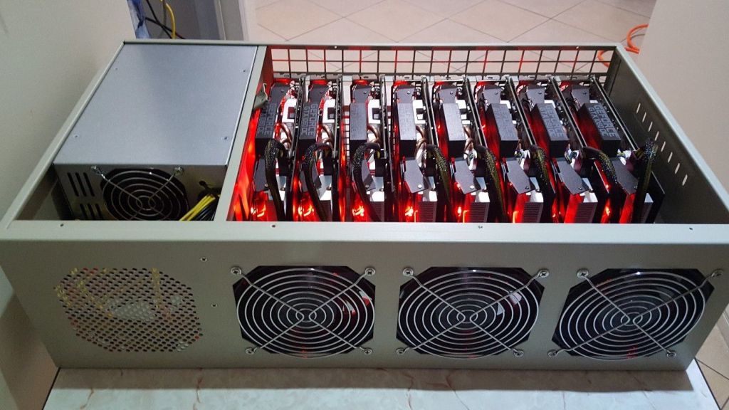 8 GTX 1060 GPU Mining Rig 185 MH/s ETH Ethereum 