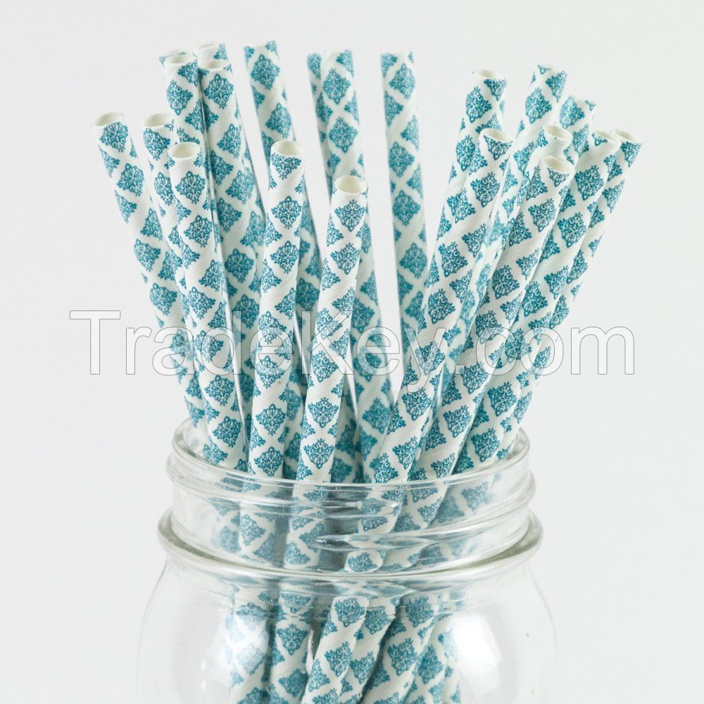 Biodegradable colorful paper straws 