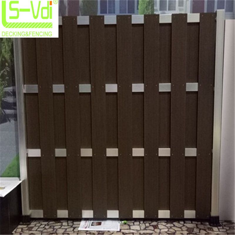 Rot proof wood plastic composite fence used panel with post