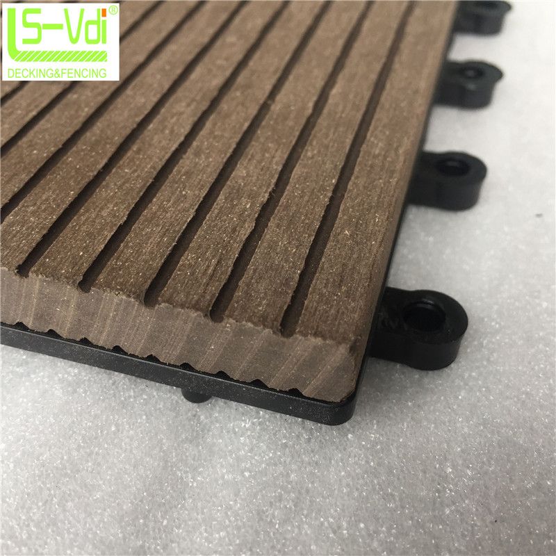 300*300mm High ended easy installation surface coated parquet wood flooring tile for pool