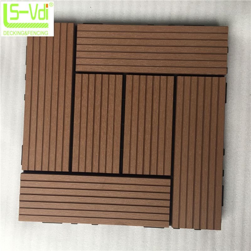 3D wood grain wpc  floor tile 