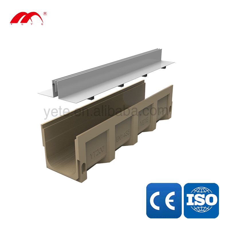 linear trench slot drain u channel system