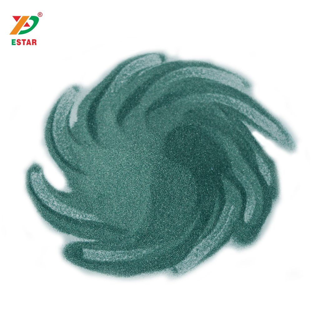 Green silicon carbide powder grits