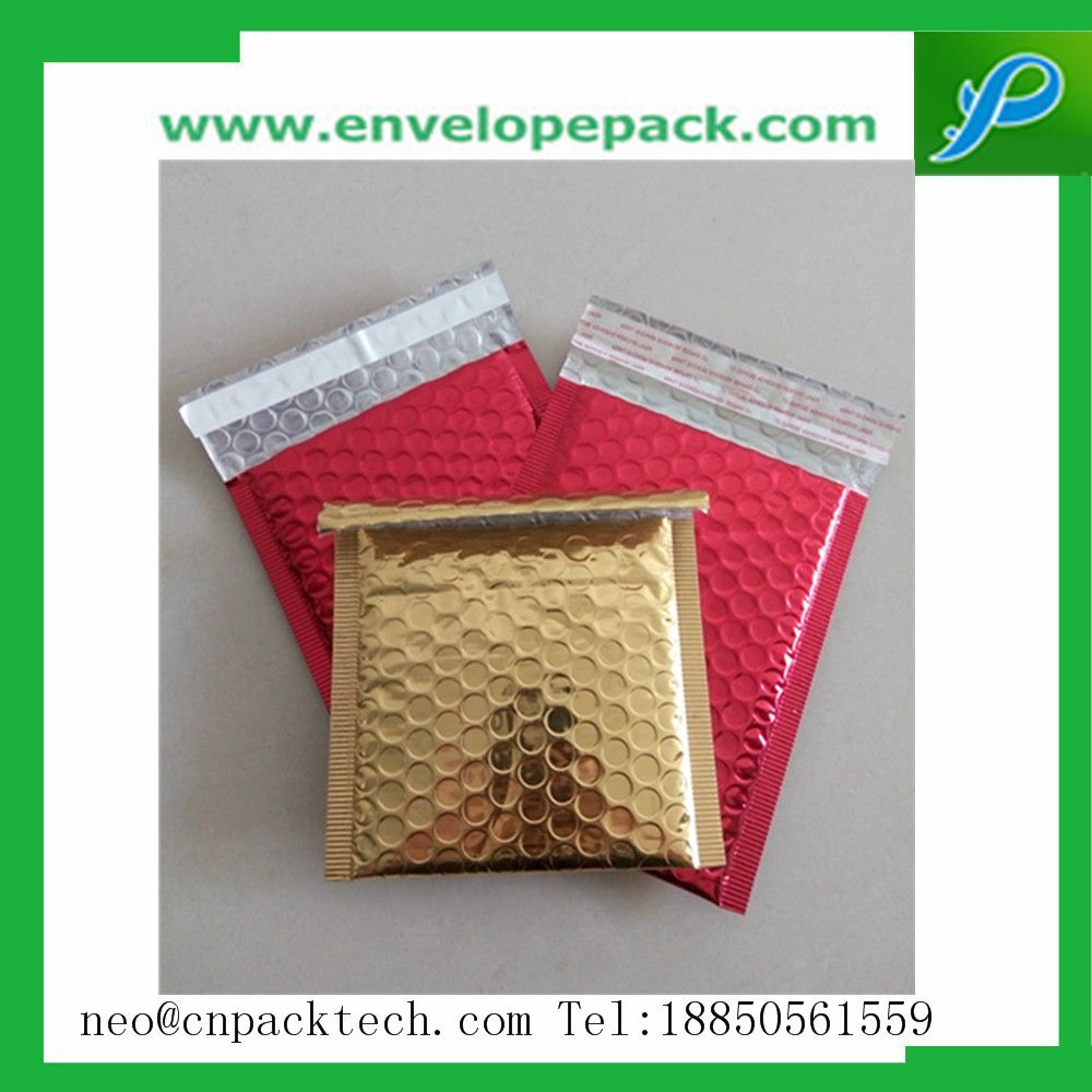 Metallic Bubble Padded Envelopes With Customized Pringting, Size And Color