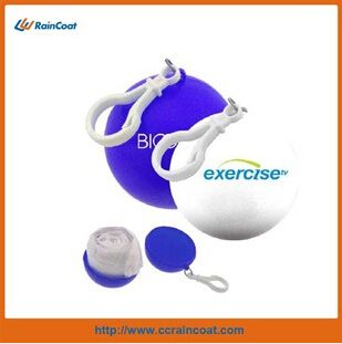 Light plastic disposable ball raincoat for adult