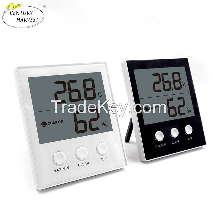 High quality hot-selling digital indoor outdoor room hygrometer thermometer with CE ROHS FDA certificate