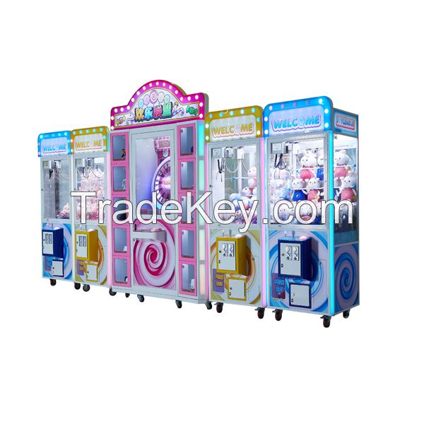 High quality hot sale four in one happy doll claw crane machine for sale