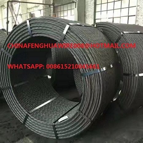 pc strand 9.57mm/12.7mm 7wires for construction/prestressed concrete steel strand