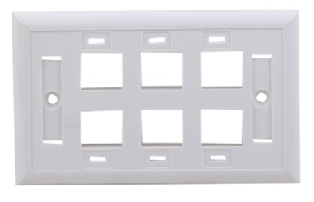 Light Cable Service Panel Moulds RJ45 RJ11 1-64 Port Network Fiber Faceplate