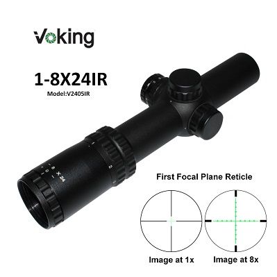 scopes tactical optical sight 1-8X24 IR magnifier scope with your own APP