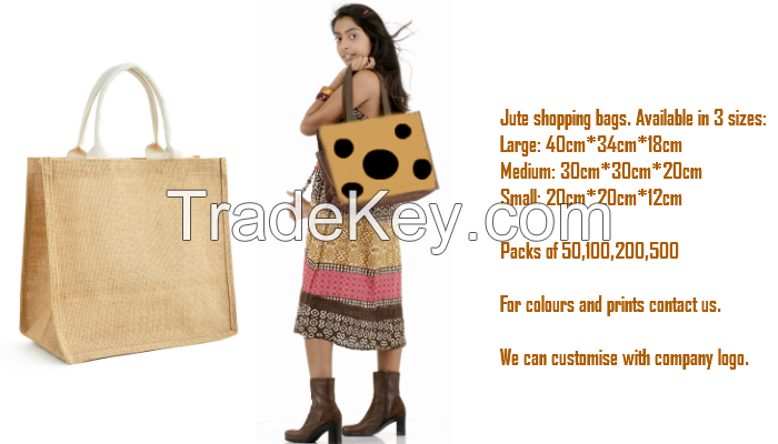 Jute shopping bag