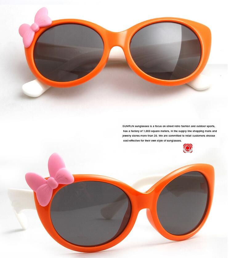 Butterfly Bowknot Kids Sunglasses Cartoon FDA CE UV400 Approved