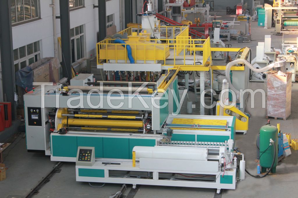 pvc cling film making machine, pvc food packing film extruder, stretch pvc cling film production line