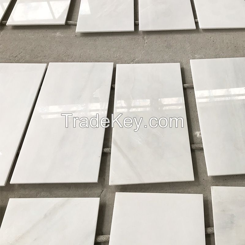 Chinese hot sale white marble floor tiles