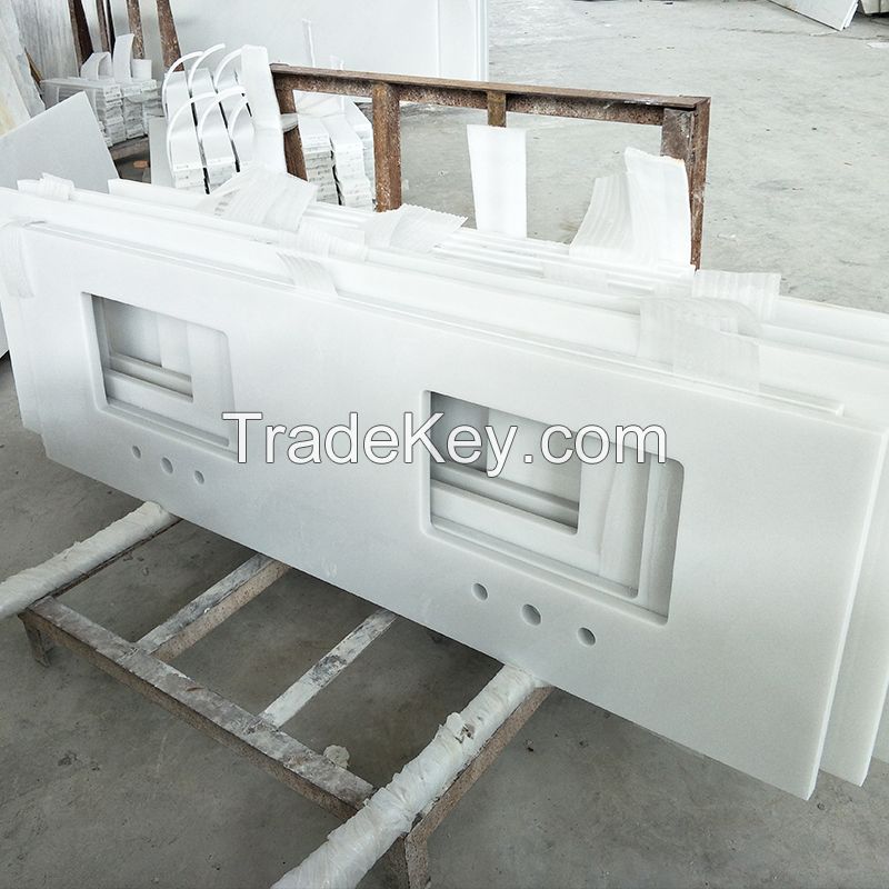 Chinese high quality white marble countertop