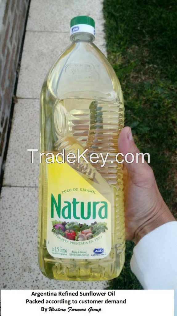 REFINED AND CRUDE  sunflower oil