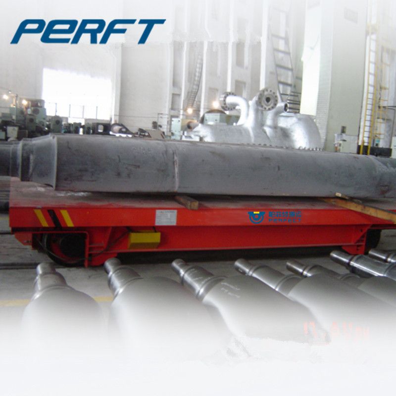 Workshop Material Rail Transporter Pallet Transfer Cart With Dc Power