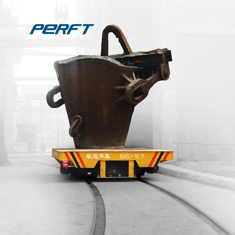 cable drum plate steel ladle transfer cart with High temperature resistance for steel and iron plant