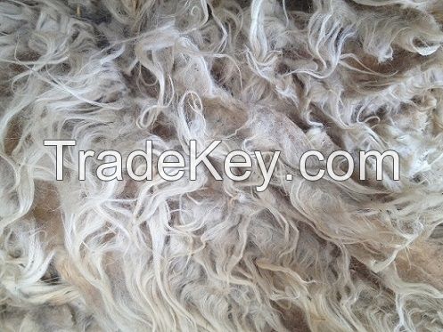 SARDINIAN CARPET GRADE GREASY WHITE WOOL