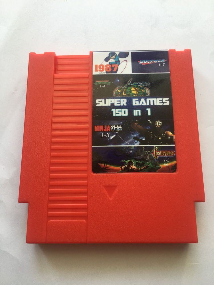 150 in 1 English Video Game Cartridge for Nes Rockman Ninja Turtles Contra