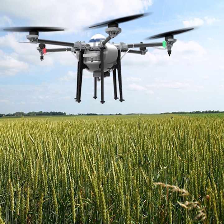 10KG Capacity Agriculture Spraying Drone Carbon Fiber Frame Agriculture 6 rotor UAV