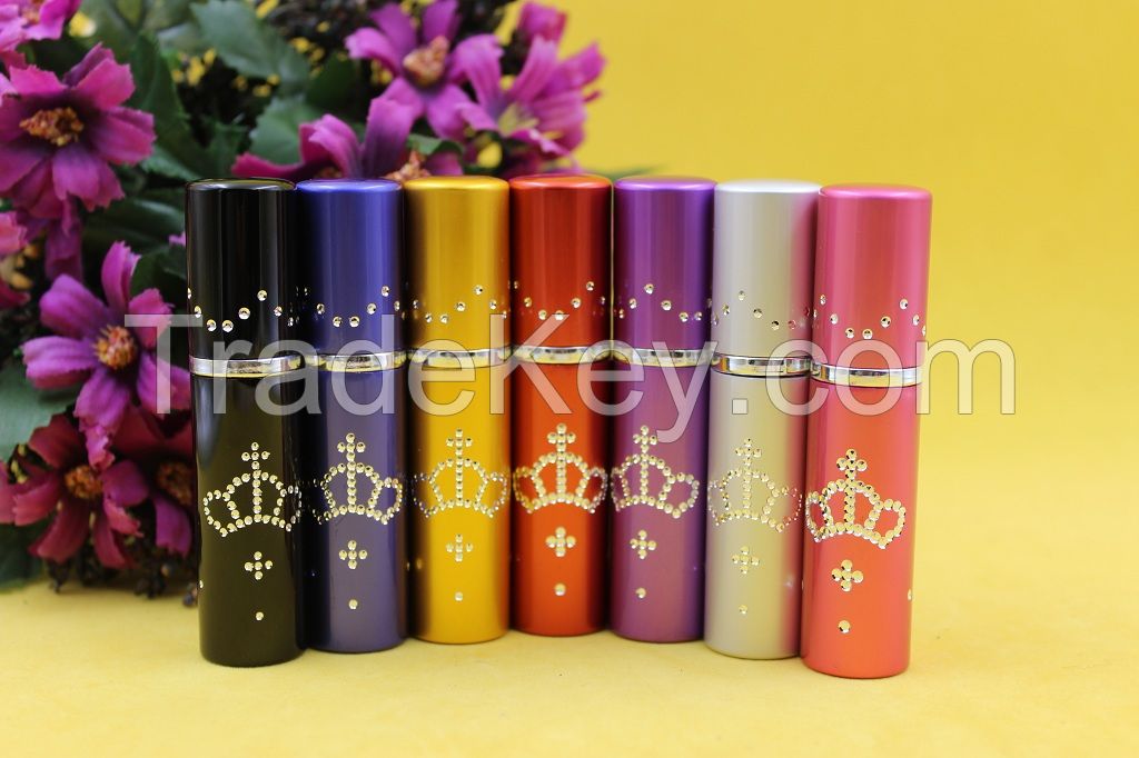 5ml Crown Aluminum Perfume Atomizer Bottle 