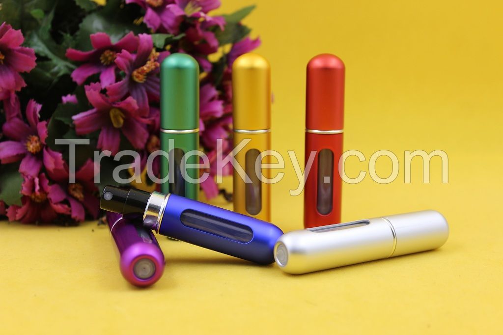 5ml Refillable Aluminum Perfume Atomizer Bottle 